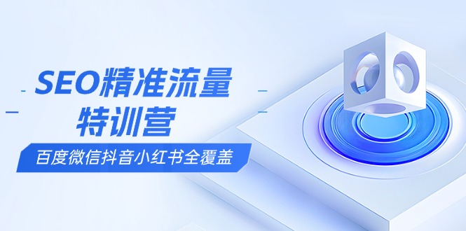 SEO精准流量特训营，百度微信抖音小红书全覆盖，带你搞懂搜索优化核心技巧-轻创副业圈