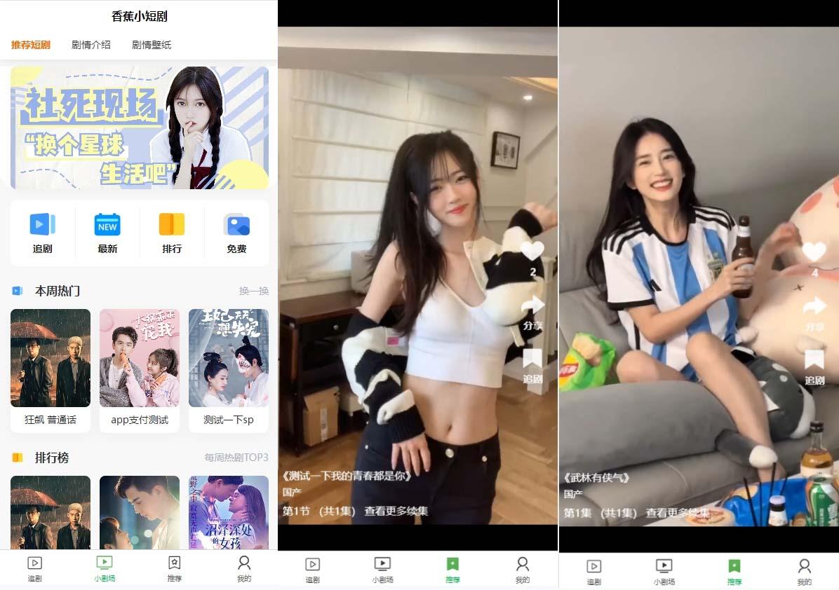 (8542期)小剧场短剧影视系统源码 全开源 带支付收益+会员机制+代理推广等模式【…-轻创副业圈