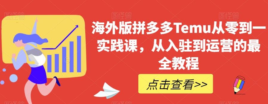 海外版拼多多Temu从零到一实践课，从入驻到运营的最全教程-轻创副业圈