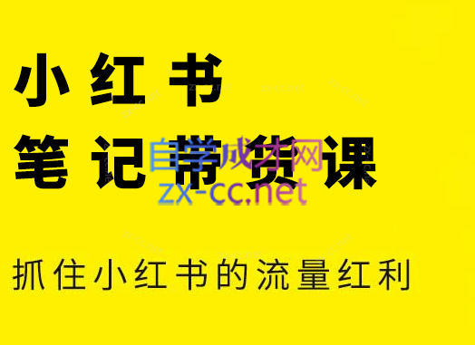 张宾·小红书笔记带货课(更新9月)-轻创副业圈