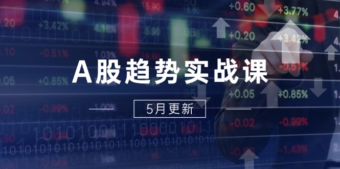 A股趋势实战课：主力动向+政策红利，2025全年策略5月更新-轻创副业圈