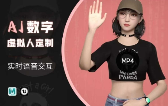 Ai数字人虚拟(智能体)实时语音交互特训营，​自行定制超写实角色AI数字人交互技术-轻创副业圈