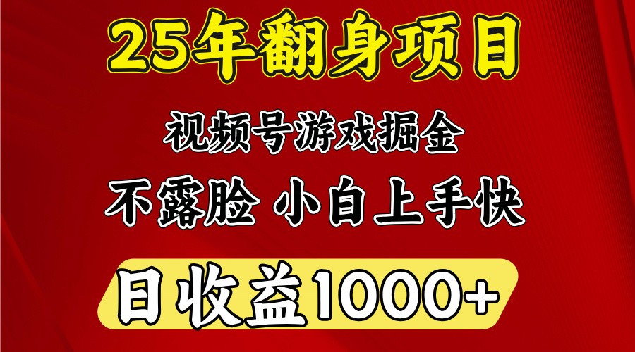 一天收益1000+ 25年开年落地好项目-轻创副业圈
