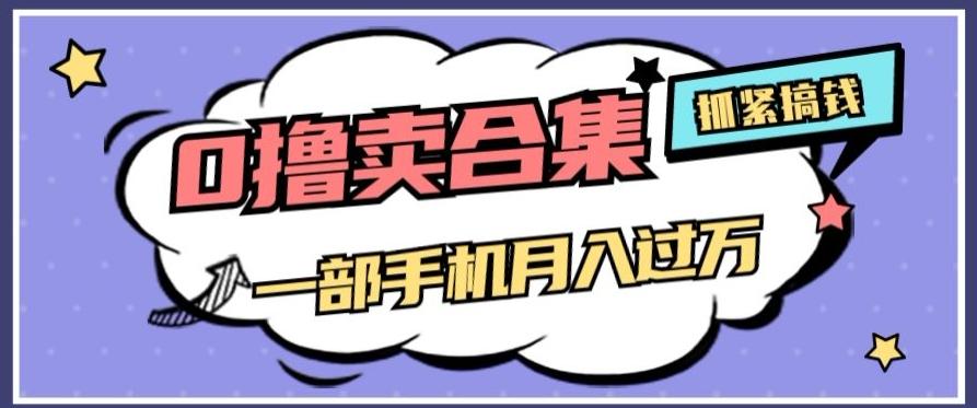 0撸项目月入过万，售卖全套ai工具合集，一单29.9元，一部手机即可【揭秘】-轻创副业圈