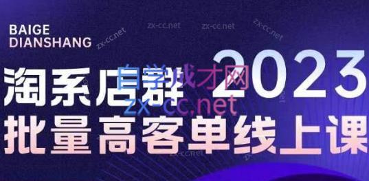 白戈电商·23年淘系批量高客单+24年全域电商矩阵-轻创副业圈