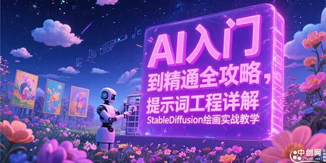 AI入门到精通全攻略，提示词工程详解，StableDiffusion绘画实战教学-轻创副业圈