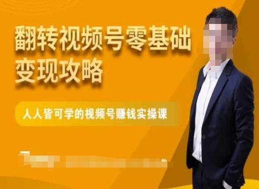 微信视频号零基础变现攻略，人人皆可学的视频号赚钱实操课-轻创副业圈