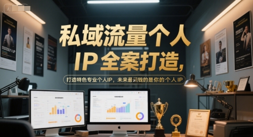 私域流量个人IP全案打造，打造特色专业个人IP，未来最值钱的是你的个人IP-轻创副业圈