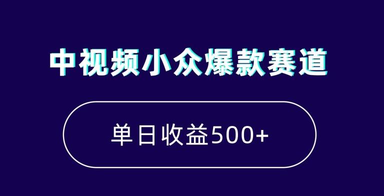 中视频小众爆款赛道，7天涨粉5万+，小白也能无脑操作，轻松月入上万【揭秘】-轻创副业圈