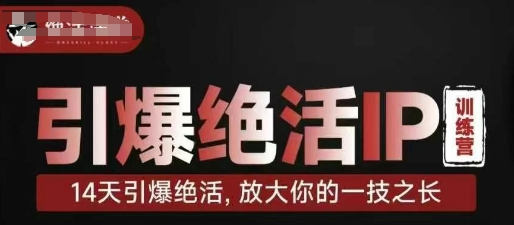 引爆绝活IP训练营，14天引爆绝活，放大你的一技之长-轻创副业圈
