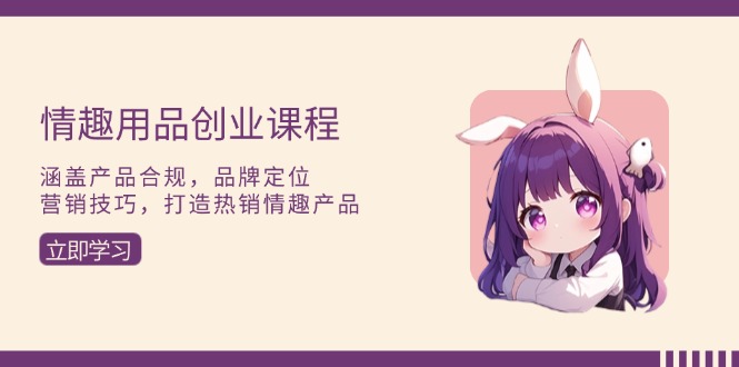 情趣用品创业课程：涵盖产品合规，品牌定位，营销技巧，打造热销情趣产品-轻创副业圈