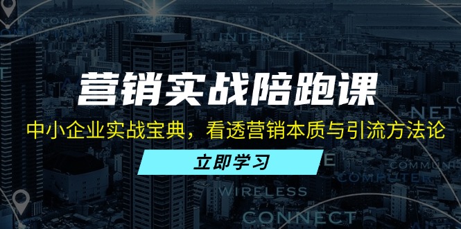 营销实战陪跑课：中小企业实战宝典，看透营销本质与引流方法论-轻创副业圈