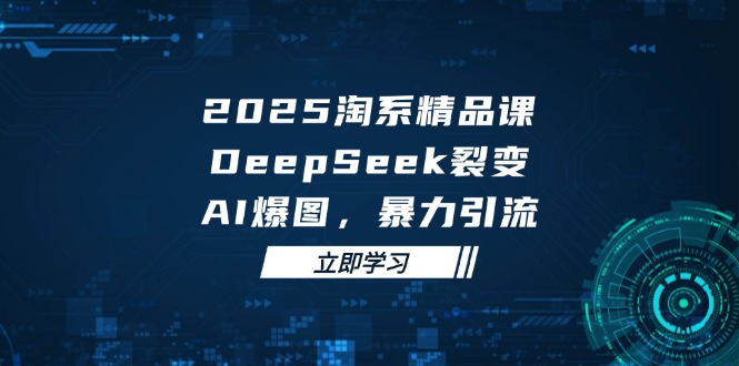 2025 淘系精品课，DeepSeek 裂变，AI 爆图，暴力引流-轻创副业圈