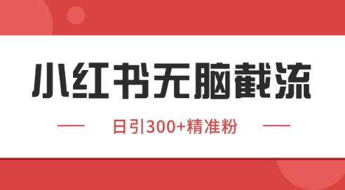 小红书截流同行客源，独家野路子获客玩法 日引200+暴力获客【揭秘】-轻创副业圈