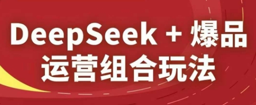 DeepSeek+爆品运营组合玩法，2025淘系精品课-轻创副业圈