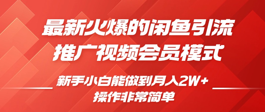 闲鱼引流推广影视会员，0成本就可以操作，新手小白月入过W+【揭秘】-轻创副业圈