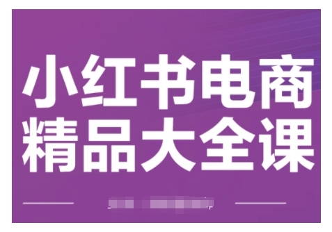 小红书电商精品大全课，快速掌握小红书运营技巧，实现精准引流与爆单目标，轻松玩转小红书电商(更新2月)-轻创副业圈