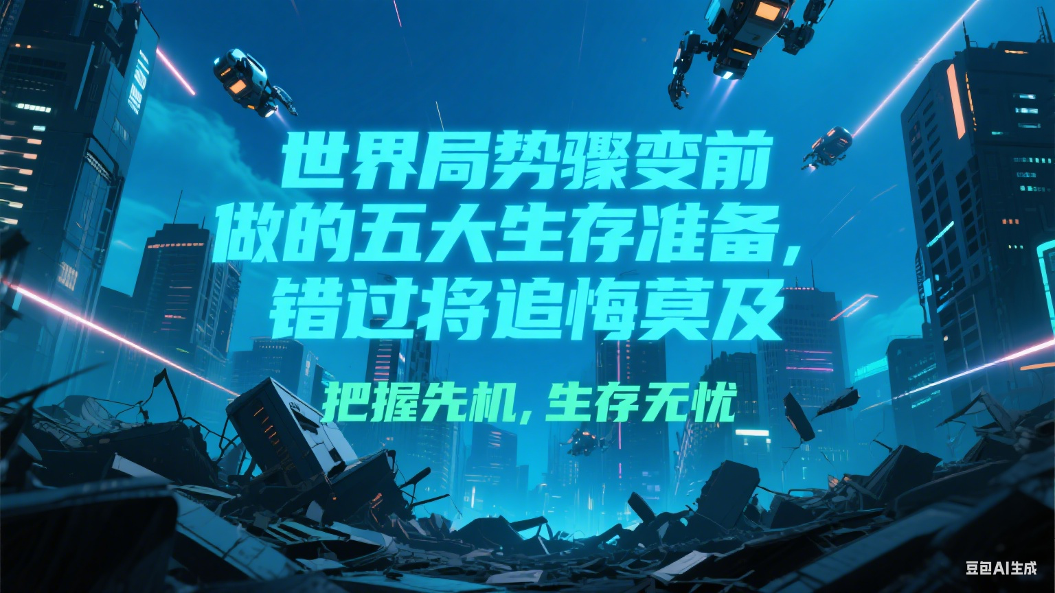 付费文章《世界局势骤变前必做的五大生存准备，错过将追悔莫及》-轻创副业圈