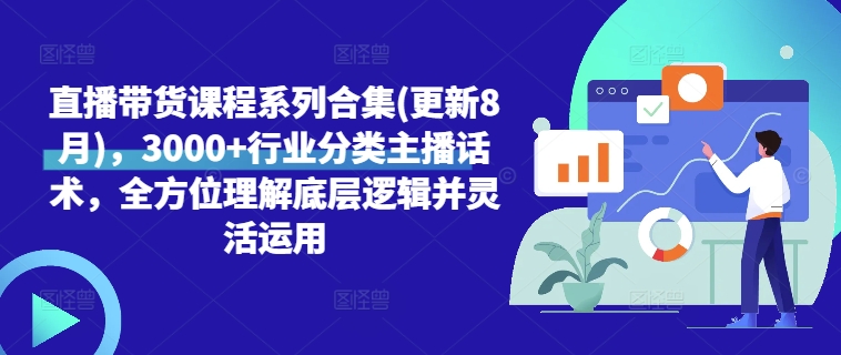直播带货课程系列合集(更新8月)，3000+行业分类主播话术，全方位理解底层逻辑并灵活运用-轻创副业圈