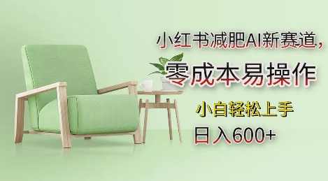 小红书减肥AI新赛道，零成本易操作，日入多张，小白轻松上手【揭秘】-轻创副业圈