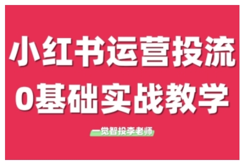 小红书运营投流，小红书广告投放从0到1的实战课，学完即可开始投放(更新)-轻创副业圈