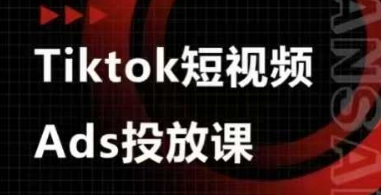 Ads视频投放课，tiktok短视频广告投放课-轻创副业圈