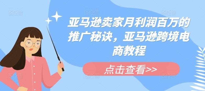 亚马逊卖家月利润百万的推广秘诀，亚马逊跨境电商教程-轻创副业圈