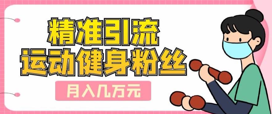 精准引流运动健身粉丝，轻松月入几万-轻创副业圈