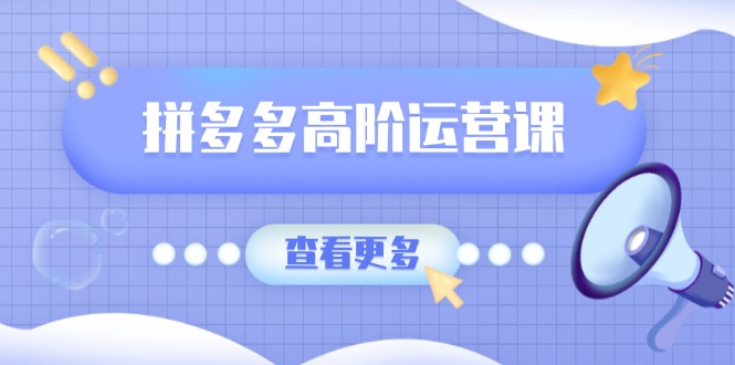 拼多多高阶运营课：极致群爆款玩法，轻付费无尽复制，打造单品爆款之路-轻创副业圈