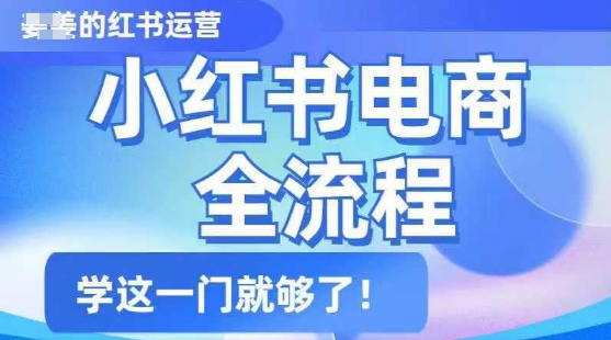 小红书电商全流程，精简易懂，从入门到精通，学这一门就够了-轻创副业圈