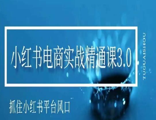 小红书电商实战精通课3.0，抓住小红书平台的风口，不错过有一个赚钱的机会-轻创副业圈
