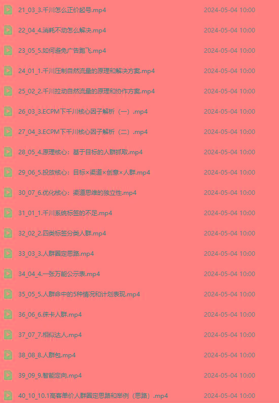 图片[2]-2024单品正价起号，直播素材投流选品：选品课+投流课+素材课+卡首屏/100节-轻创副业圈